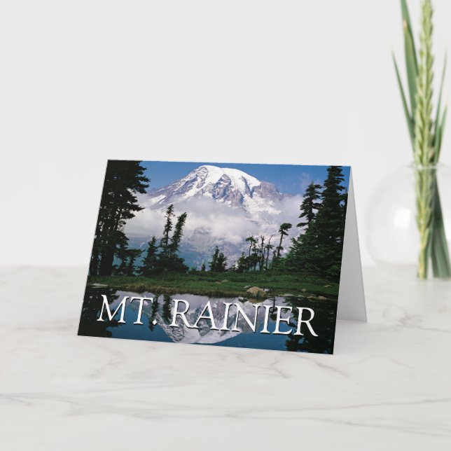 Tarjeta Monte Rainier | Cumpleaños feliz (Anverso)
