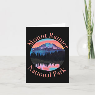 Tarjeta Monte Rainier Tacoma Tahoma Seattle Viaje Hiki