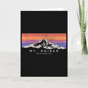 Tarjeta Monte Rainier Washington Montaña Mt Climbing Cumbr