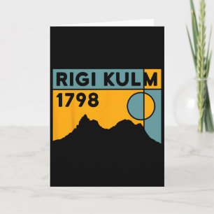 Tarjeta Monte Rigi Kulm Lago Lucerna Ciclismo Senderismo E