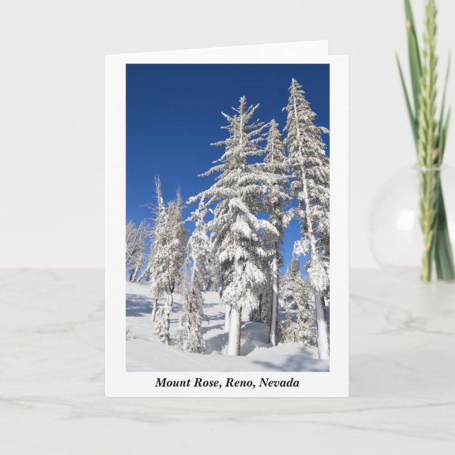 Tarjeta Monte Rosa Reno Nevada Fotografía por J.Halko (Anverso)
