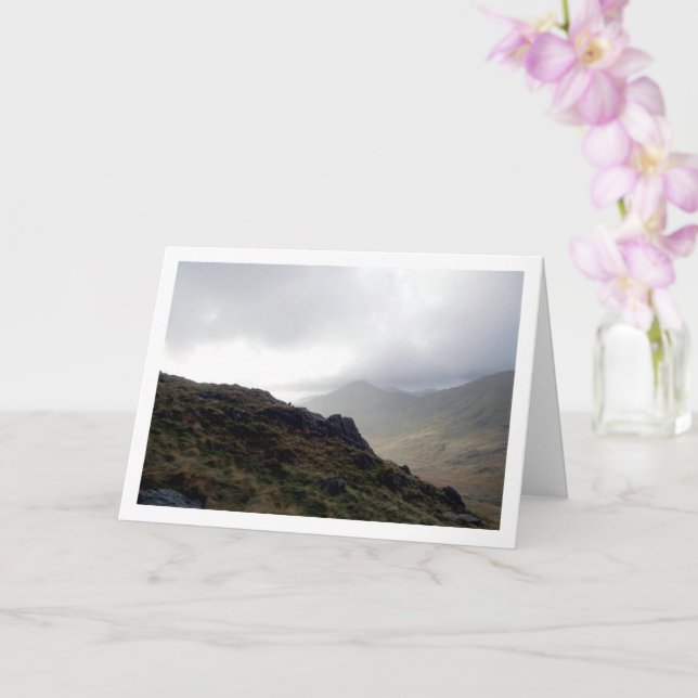 Tarjeta Monte Snowdon, Parque Nacional Snowdonia, Gales (Orquídea)