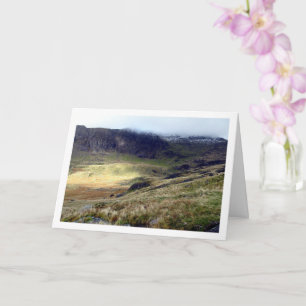 Tarjeta Monte Snowdon, Snowdonia, Gales, Reino Unido