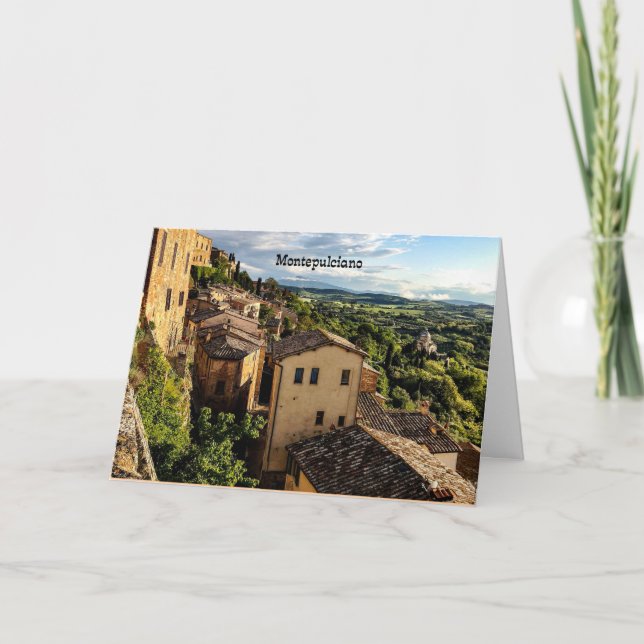 Tarjeta Montepulciano, Toscana, Italia  (Anverso)