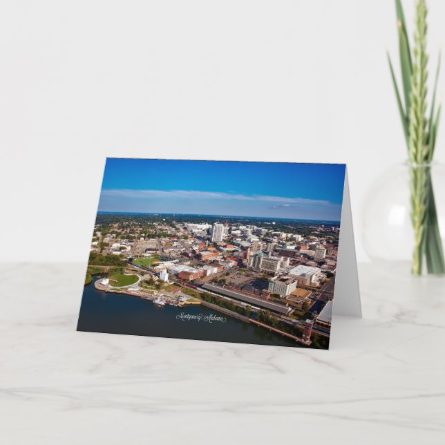 Tarjeta Montgomery, vista aérea de Alabama, (Anverso)