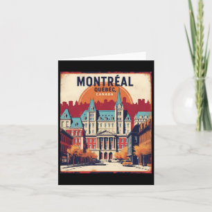 Tarjeta Montreal Quebec Canadá Años 50 Viajes Turista Anti