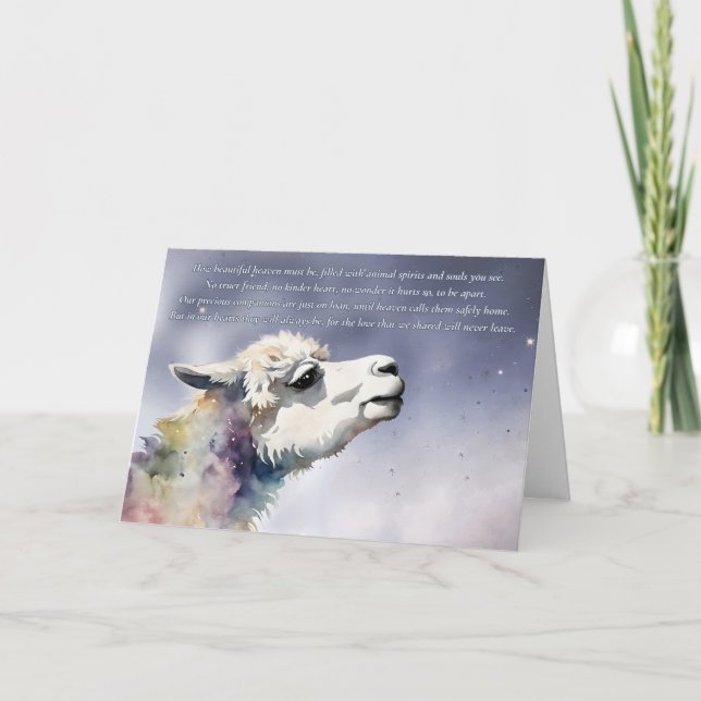 Tarjeta Monumento a la Pérdida de la Simpatía Animal de Al (Anverso)