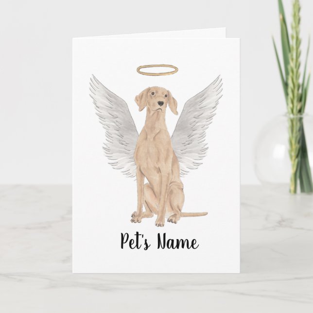 Tarjeta Monumento a la Simpatía de Vizsla Personalizada (Anverso)