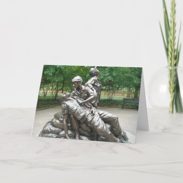Tarjeta Monumento a las enfermeras de Vietnam (Anverso)