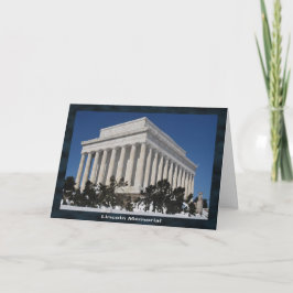 Tarjeta Monumento a Lincoln Washington DC Viaje