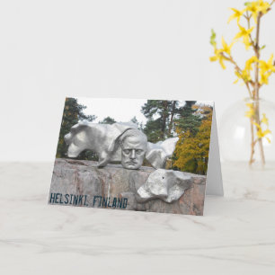 Tarjeta monumento a Sibelius, Helsinki, Finlandia