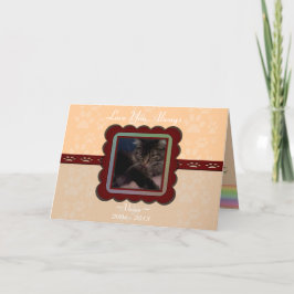 Tarjeta Monumento al Mascota del personalizable