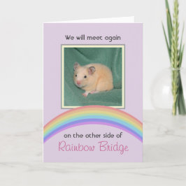 Tarjeta Monumento al Mascota del puente arcoiris del perso