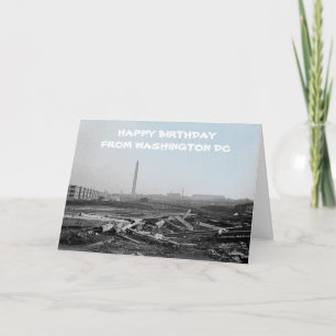 TARJETA MONUMENTO DE LINCOLN DE CAMPO DE WASHINGTON DC DEB