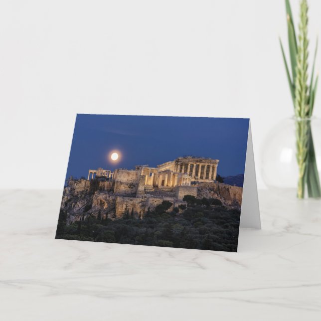 Tarjeta Monumentos | El Partenón Atenas, Grecia (Anverso)