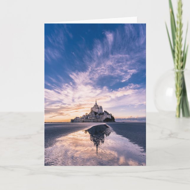 Tarjeta Monumentos | Mont Saint-Michel, Normandía Francia (Anverso)