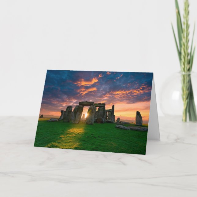 Tarjeta Monumentos | Stonhenge, Inglaterra (Anverso)