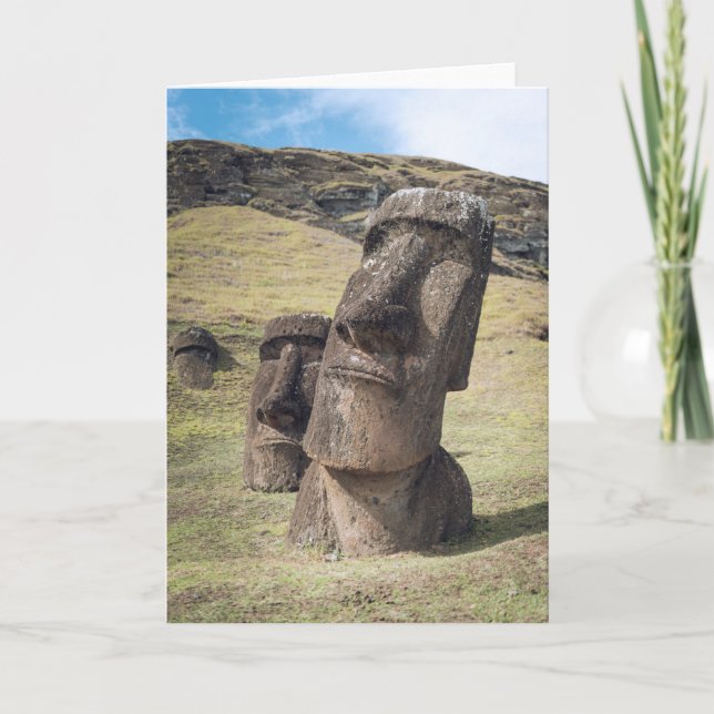 Tarjeta Monuments | Easter Island, Chile (Anverso)