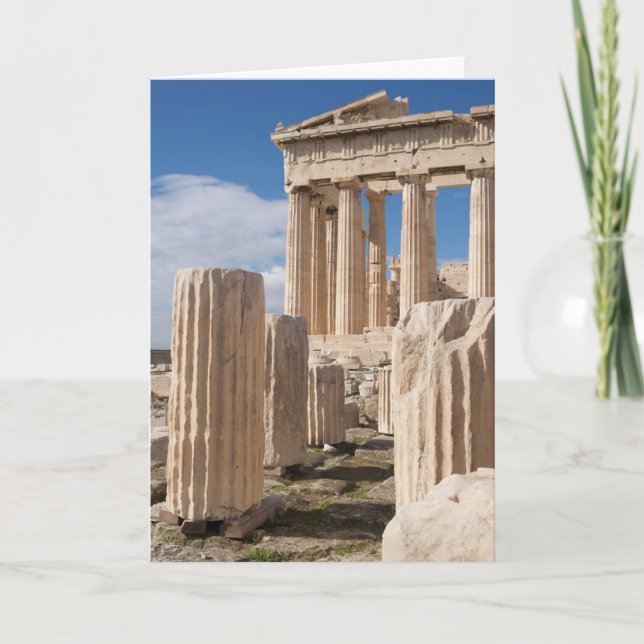 Tarjeta Monuments | Parthenon Acropolis Athens Greece (Anverso)