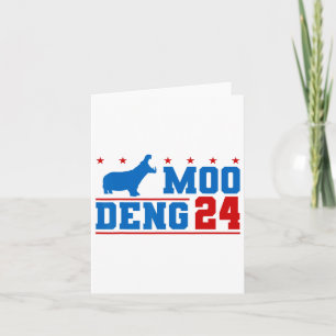 Tarjeta Moo Deng 24 Hipopótamo Divertido Moo Deng Zoo Hipo
