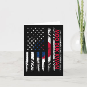 Tarjeta Moo Duk Kwan Karate Entrenamiento de Artes Marcial