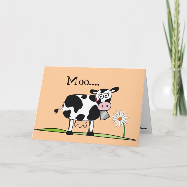 Tarjeta Moo-Happy Mudders Day (Anverso)