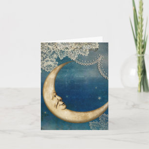 Tarjeta Moon Deco, Tarjeta de felicitación temátic