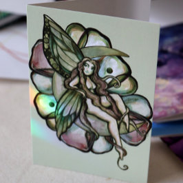 Tarjeta Moon Moon Moon Moon Green Moon Flower Flower Child