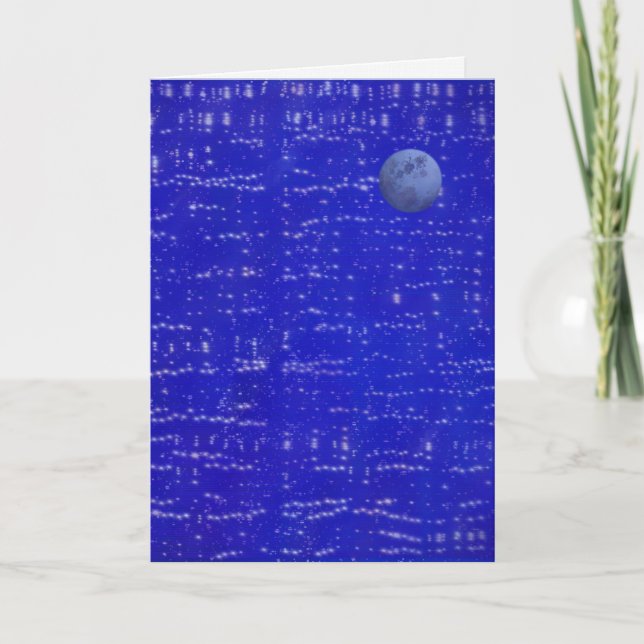 Tarjeta Moon Music Greeting Card (Anverso)