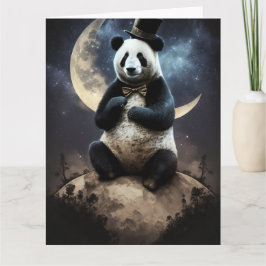 Tarjeta Moon Panda Bear