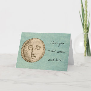 Tarjeta Moon te amo