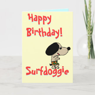 Tarjeta Moondoggie2, Surfdoggie, Surfdoggie, Happy B...