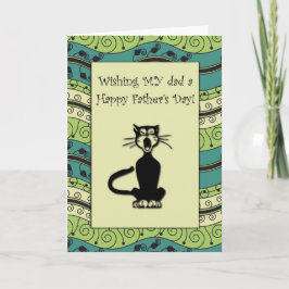 Tarjeta .:: MoonDreams::. Gato feliz del día de padre