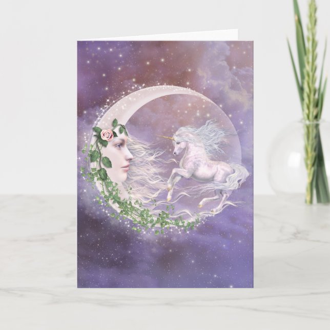 Tarjeta Moonicorn Notecard (Anverso)