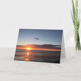 Tarjeta Moonlight Beach Sunset
