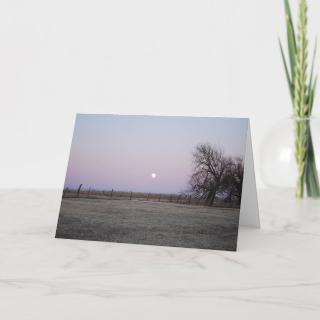 Tarjeta Moonrise en Kansas (Anverso)