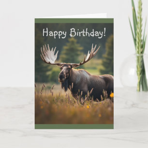 Tarjeta Moose guapo