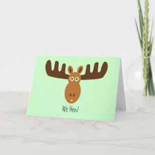 Tarjeta Moose Head_We Heredó Las Grandes Noticias. ¡Enhora