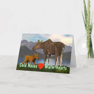 Tarjeta Moose in the Meadow