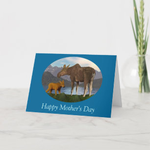 Tarjeta Moose in the Meadow