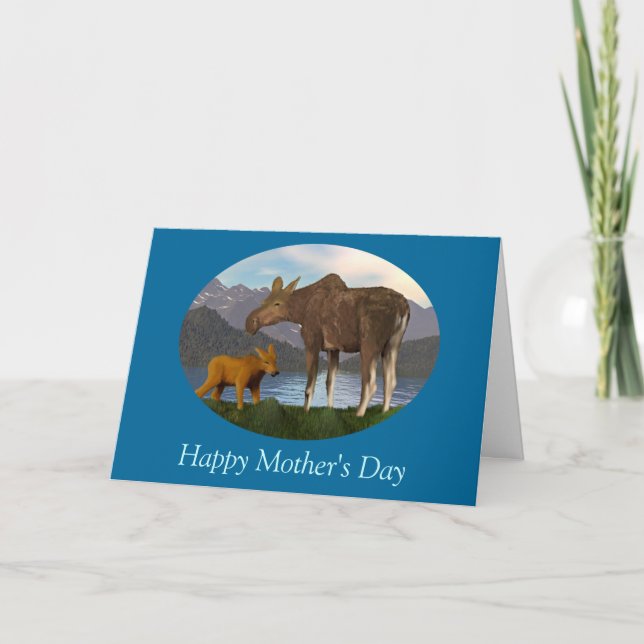 Tarjeta Moose in the Meadow (Anverso)