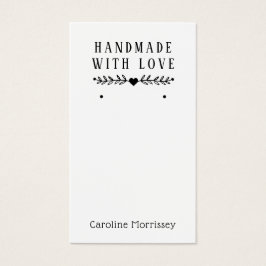 Tarjeta morada de exhibición de aretes de joyería 