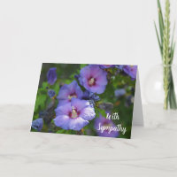 Morado Hibiscus Flower Con Simpatía