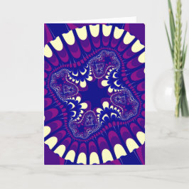 Tarjeta Morado morado morado flor de gloria