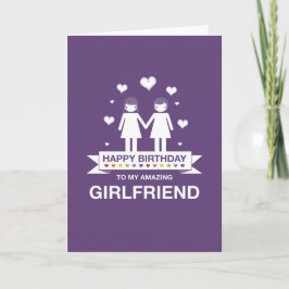Tarjeta Morado | Novia asombrosa | Cumpleaños