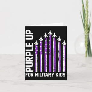 Tarjeta Morado para niños militares Toddler Mujeres Niños