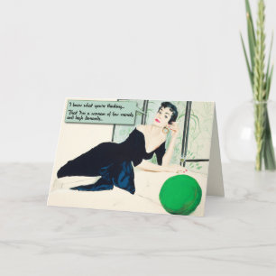 Tarjeta Morales bajos [tarjeta de saludo divertida]