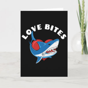 Tarjeta Mordeduras de amor Día de San Valentín divertido c