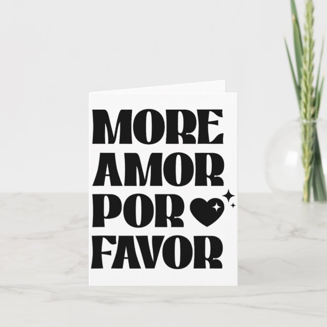 Tarjeta More Amor R Favor Retro Love Valentine Aestheti  (Anverso)