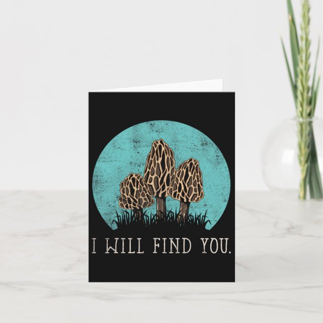 Tarjeta Morel Mushroom Mushroom Colector Mushroo (Anverso)